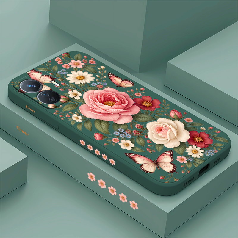 Vivo Y28 - Flowers Butterflies Case For Vivo Y400