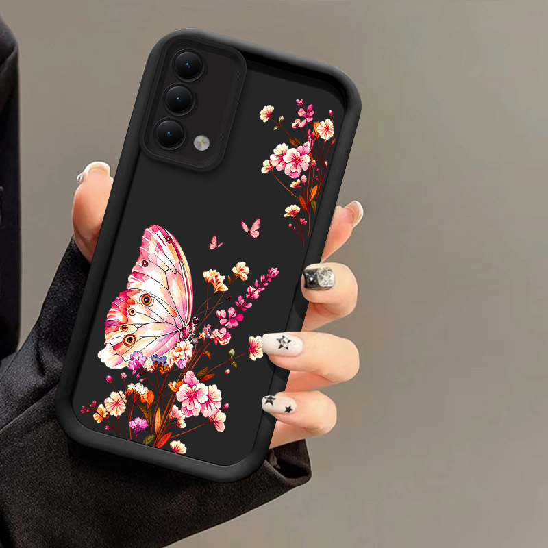 Oppo A78 - Printed Butterfly Flower Phone Case For