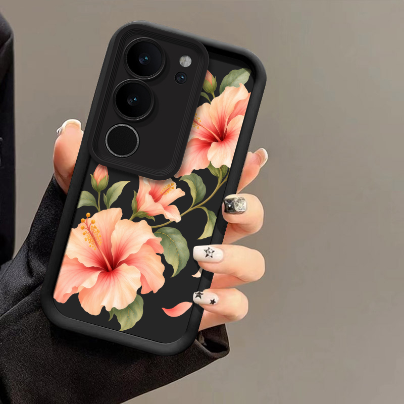 Cute Pink Lily Pattern Phone C - Vivo X200 recension och pris