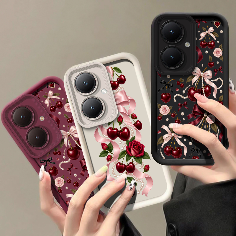 Cartoon Cherry Bow Pattern Pho - Vivo Y28 recension och pris