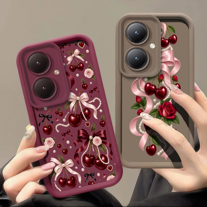 Cartoon Cherry Bow Pattern Pho - Vivo Y28 recension och pris