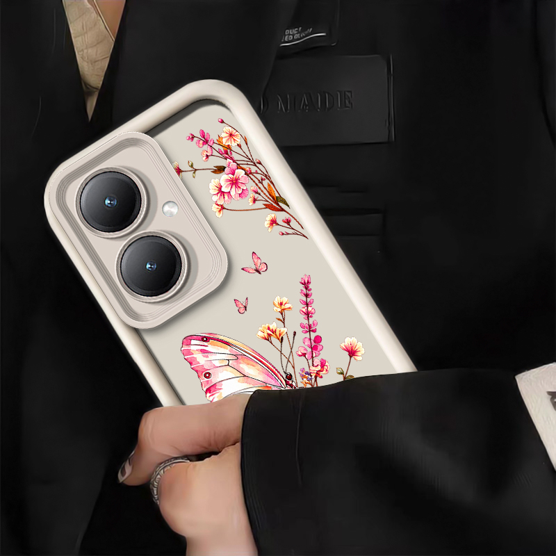 Pink Floral Butterfly Pattern  - Vivo Y28 recension och pris