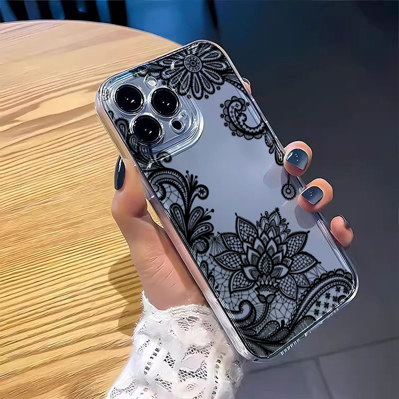 Trendy Black Lace Flower Patte - Xiaomi Poco X6 recension och pris