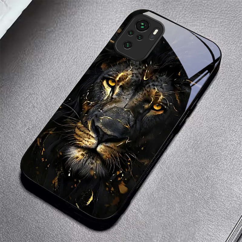 Lion With Golden Black Glass P - Xiaomi Redmi Note 14 recension och pris