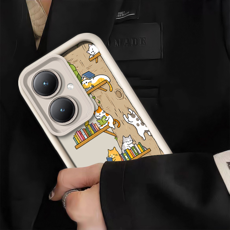 Cute Coloful Cats Phone Case F - Vivo Y28 recension och pris