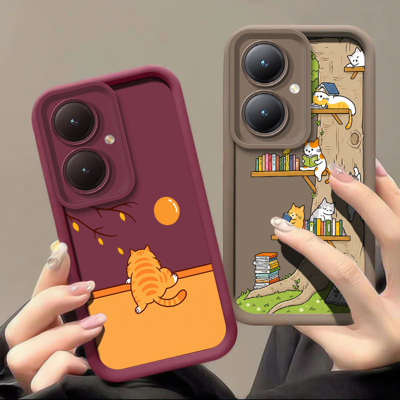 Cute Coloful Cats Phone Case F - Vivo Y28 recension och pris
