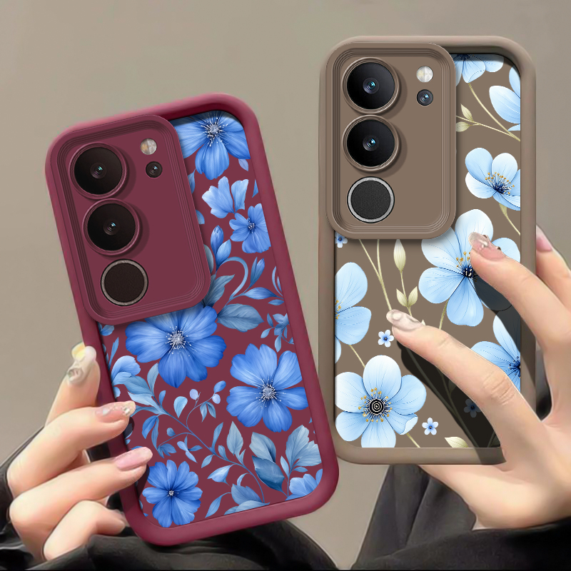 Blue Watercolor Floral Phone C - Vivo X200 recension och pris