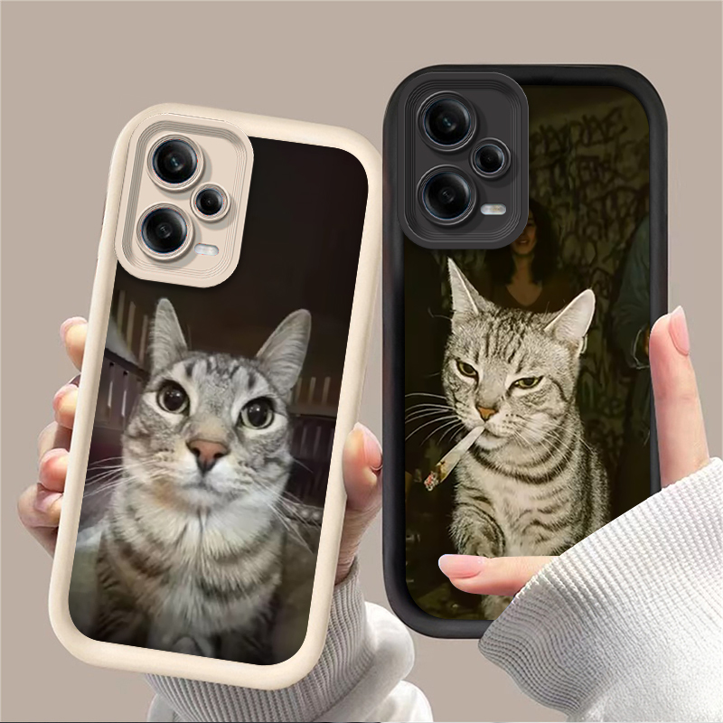 Trendy Cat Smoking Phone Case  - Xiaomi Redmi Note 14 recension och pris