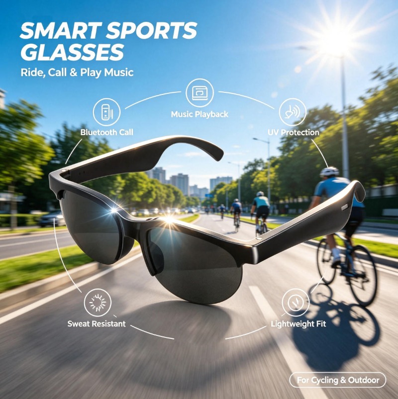 Smart Audio Sunglasses Bluetoo - Smart Glasses Lens recension och pris